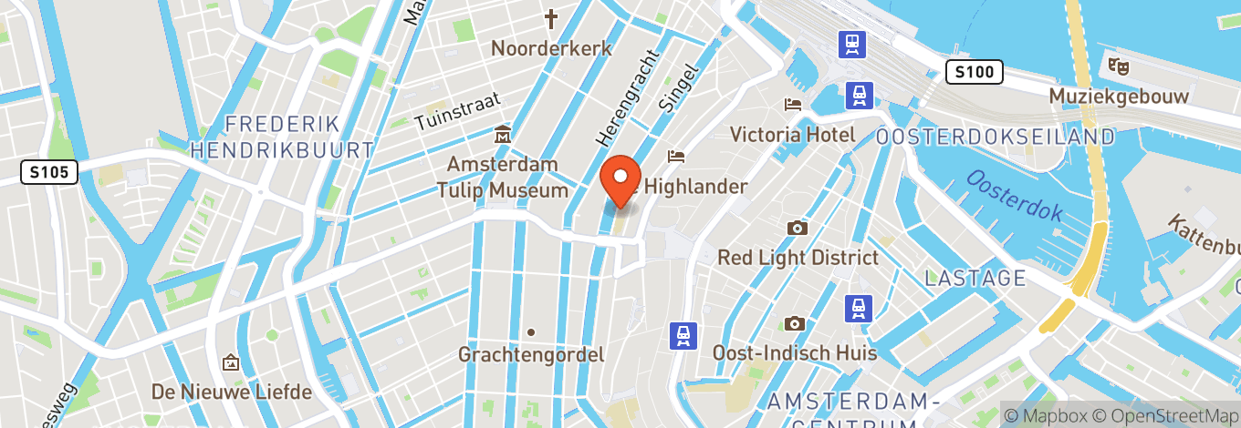 Map of Paradiso Amsterdam