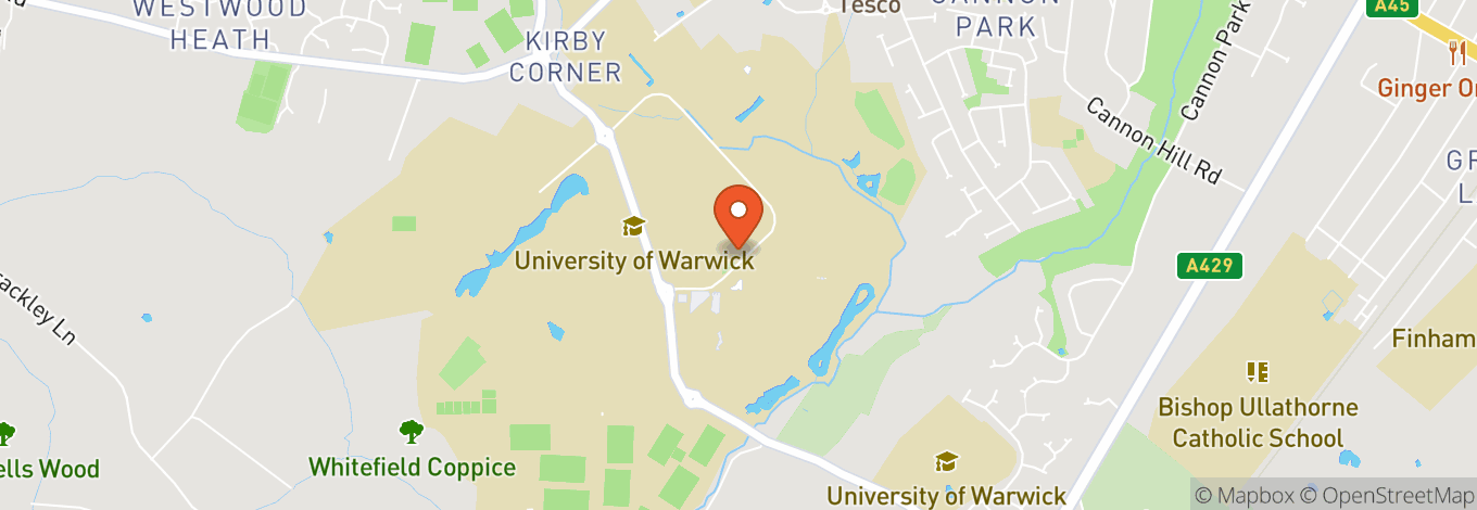 Map of Warwick Arts Centre