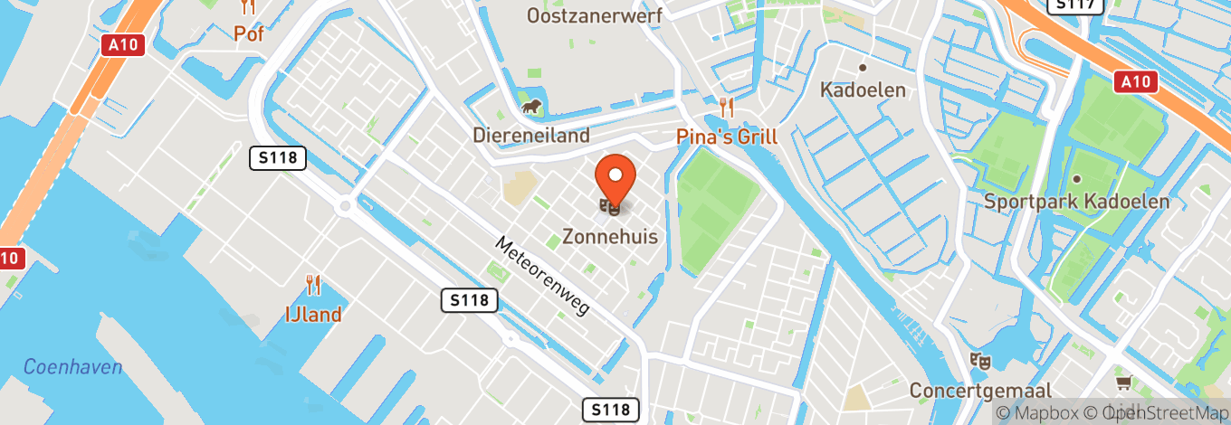 Map of Zonnehuis