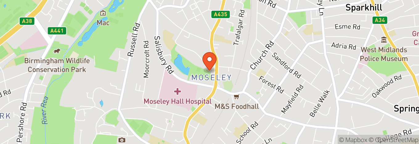Map of Moseley Park And Pool