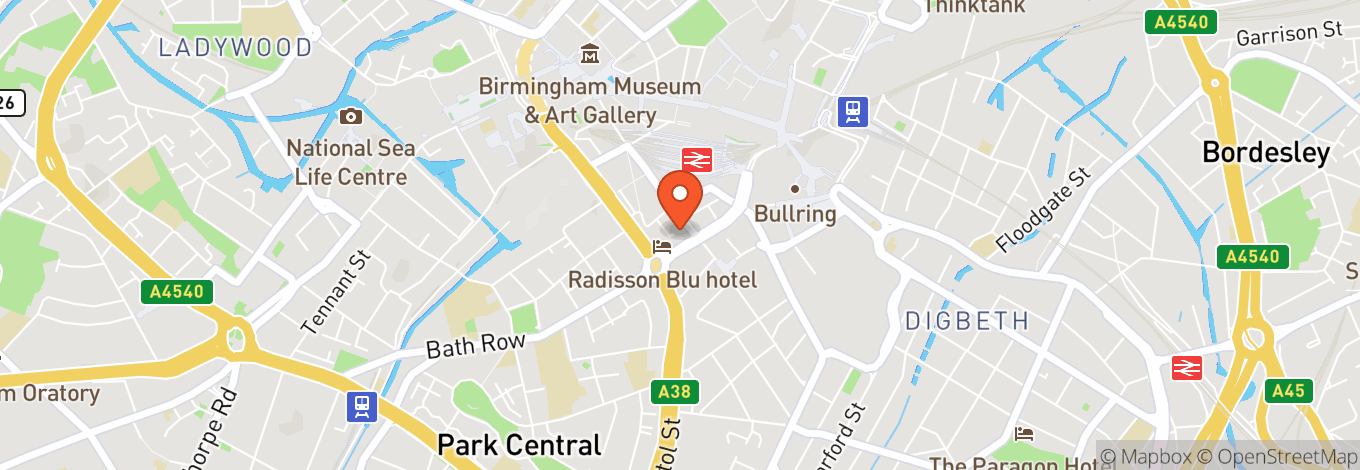 Map of Holiday Inn Birmingham City Centre