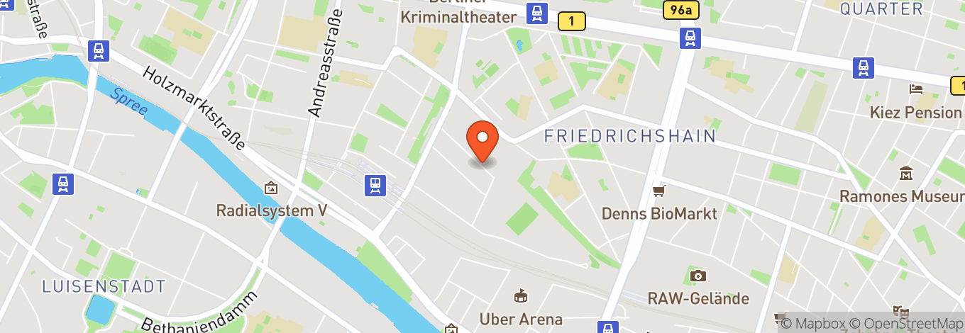 Map of Canteen At Berghain