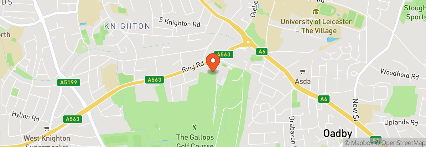 Map of Leicester Racecourse