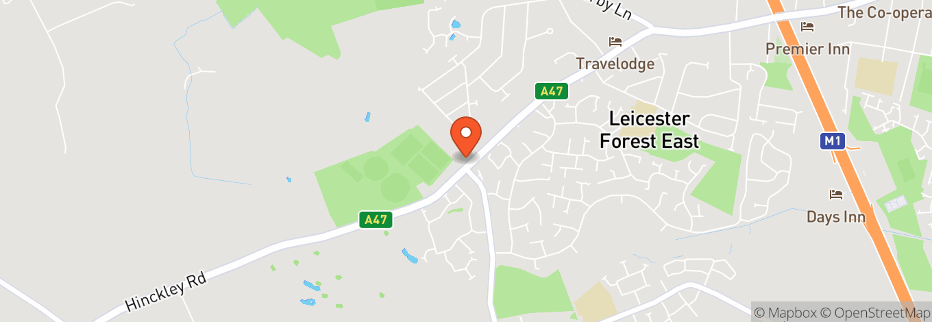 Map of Leicester Forest Rugby Football Club Ltd