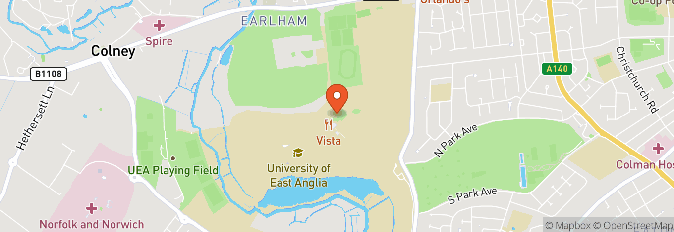 Map of University Of East Anglia