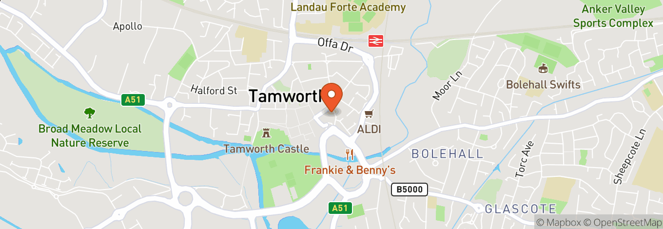 Map of Drayton Manor Theme Park