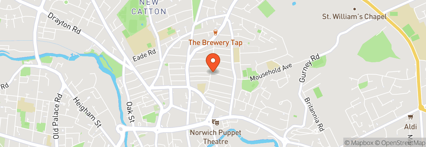 Map of The Norwich Puppet Theatre