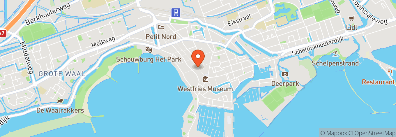 Map of Hoorn Centrum