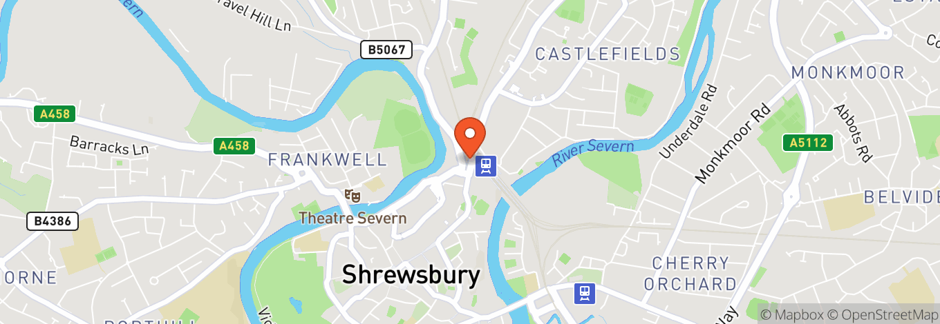 Map of The Shrewsbury Coffeehouse