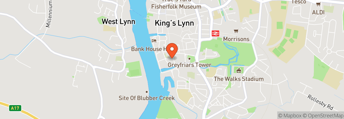 Map of King's Lynn Minster