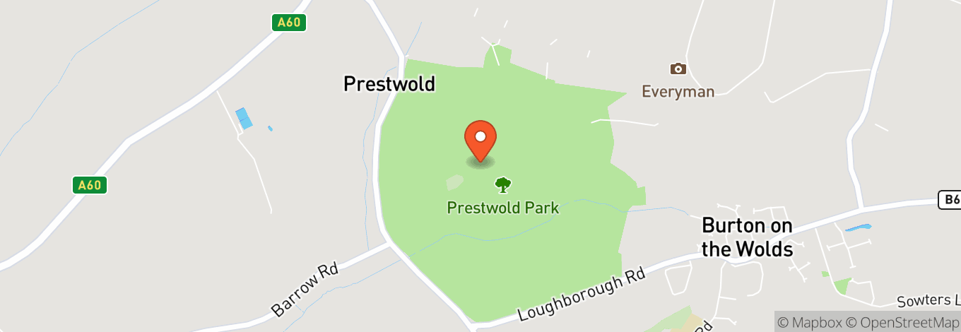 Map of Prestwold Hall