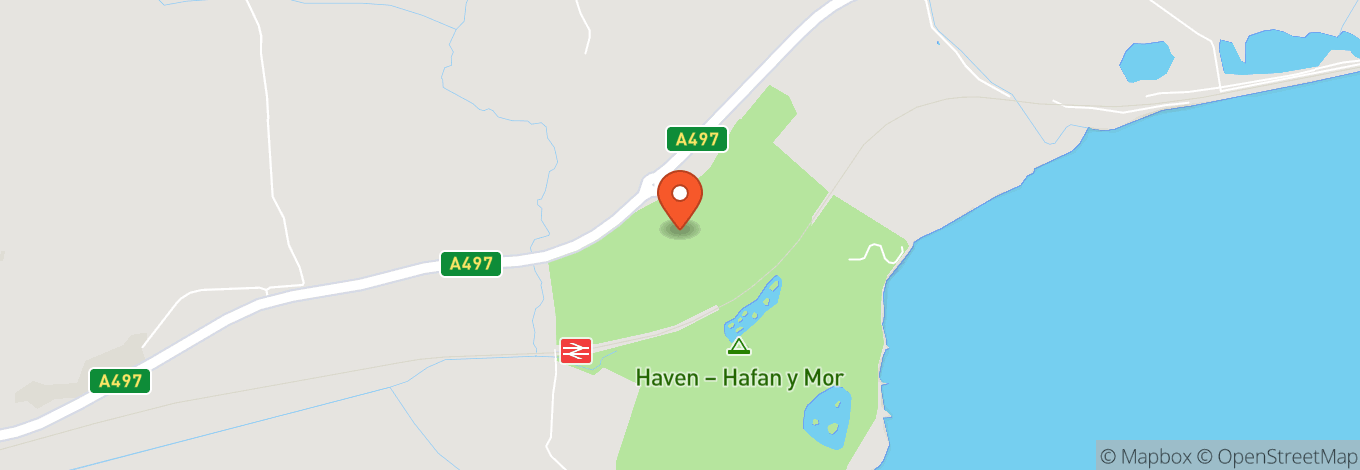 Map of Hafan Y Môr Holiday Park