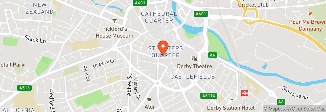 Map of The Church Derby