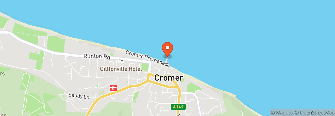 Map of Pavilion Theatre - Cromer Pier