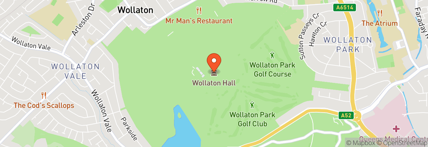 Map of Wollaton Park