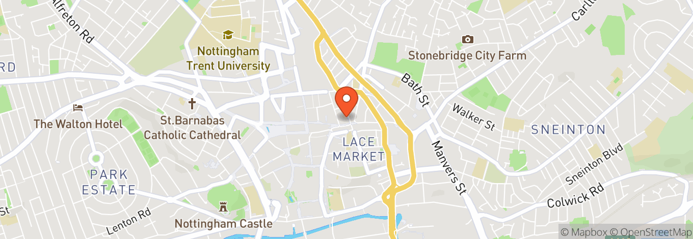 Map of Rough Trade Nottingham