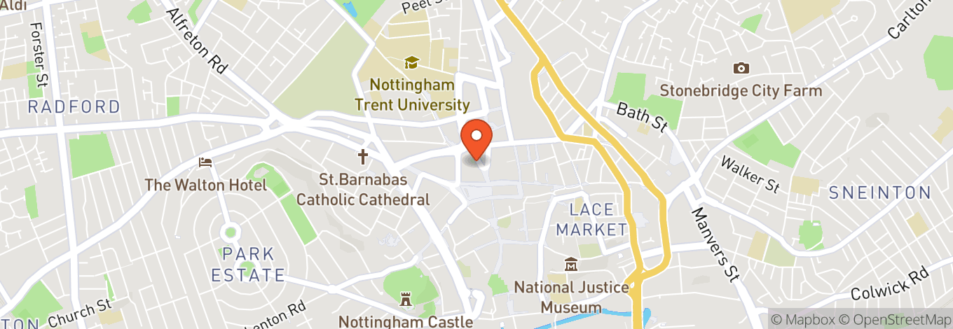Map of Manahatta Nottingham