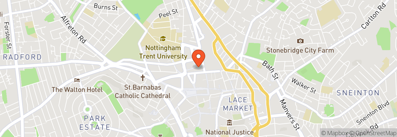 Map of Nottingham Secret Garden