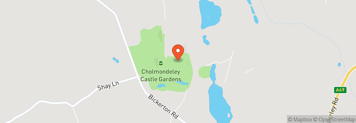 Map of Cholmondeley Castle Gardens