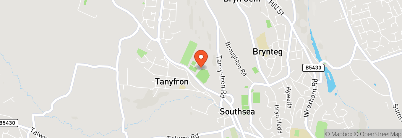 Map of Brymbo Cricket Club