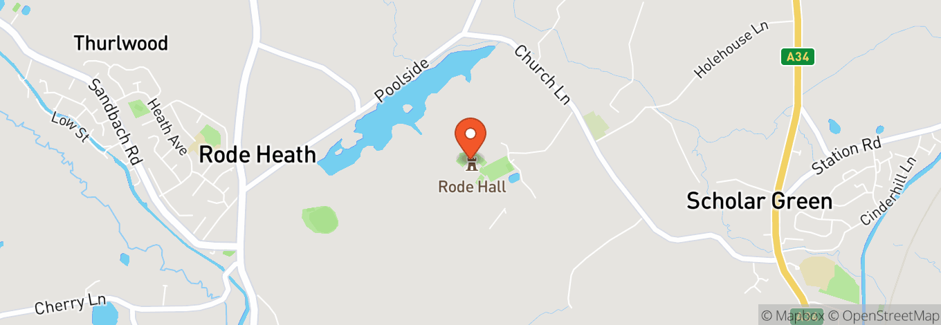 Map of Rode Hall & Gardens