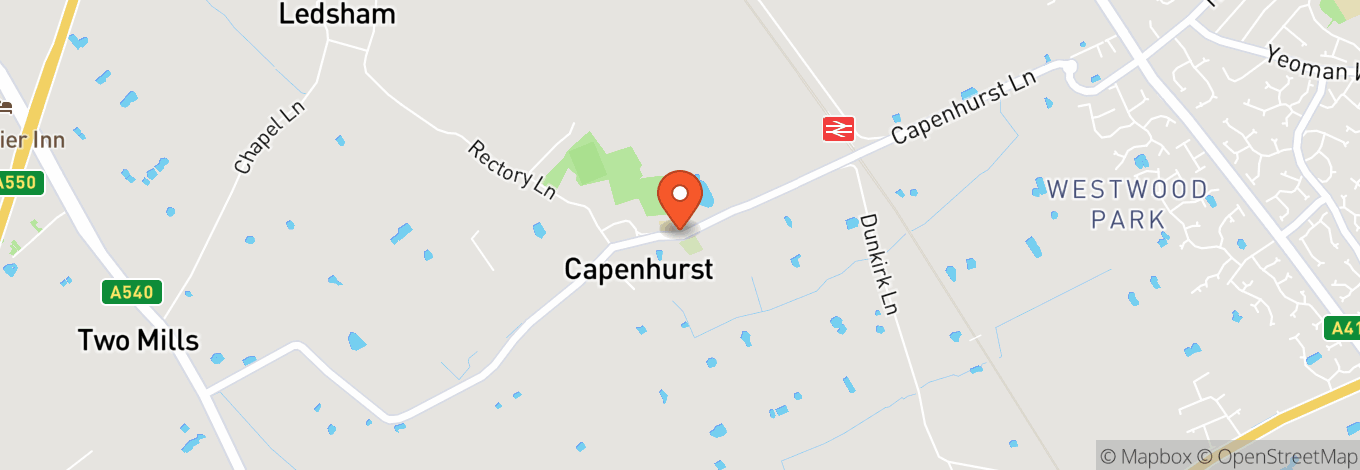 Map of Capenhurst Sports Club