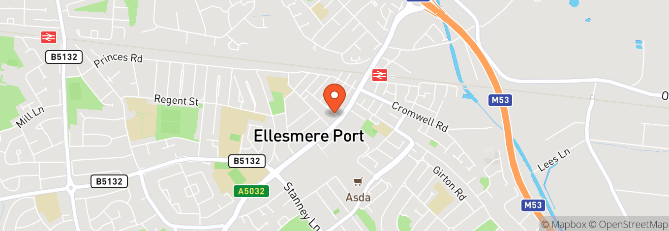 Map of Ellesmere Port Civic Hall