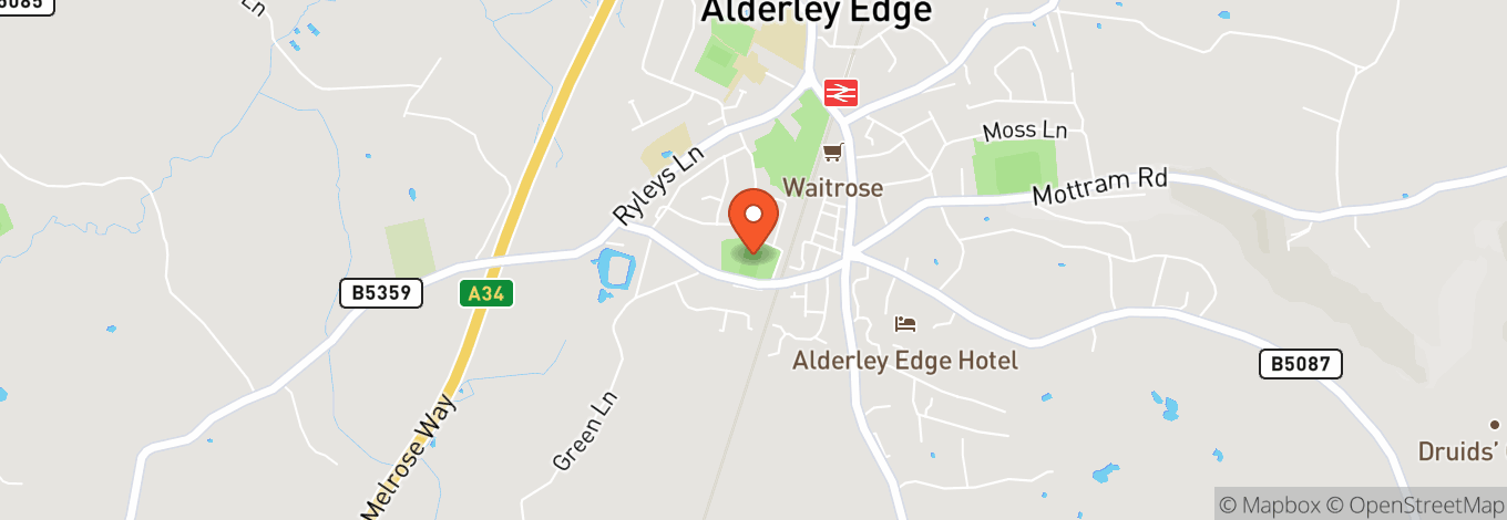 Map of The Botanist Bar & Restaurant Alderley Edge