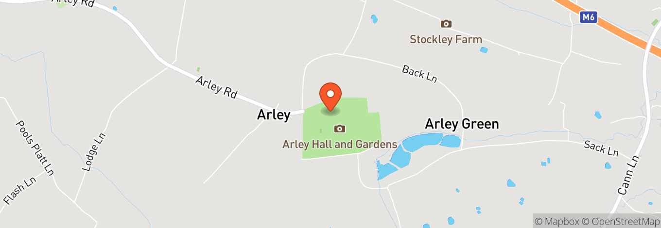 Map of Arley Hall