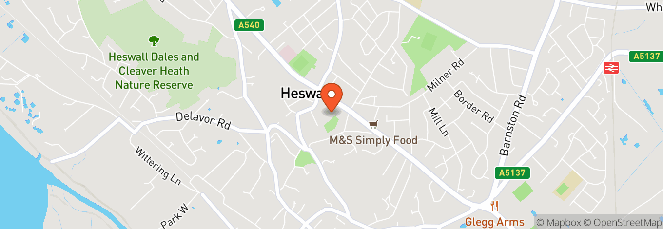 Map of Heswall Hall