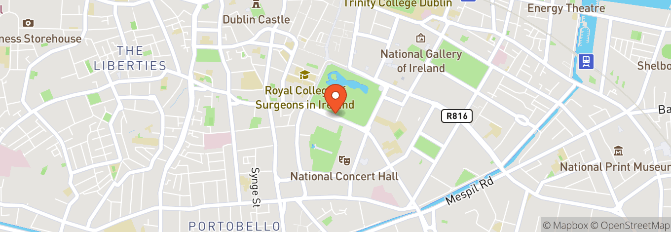 Map of Iveagh Gardens