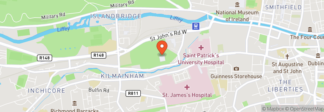 Map of Imma. Irish Museum Of Modern Art