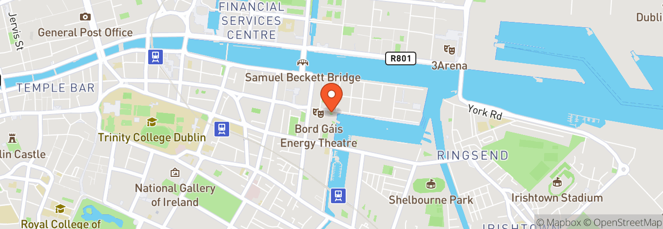 Map of Bord Gais Energy Theatre