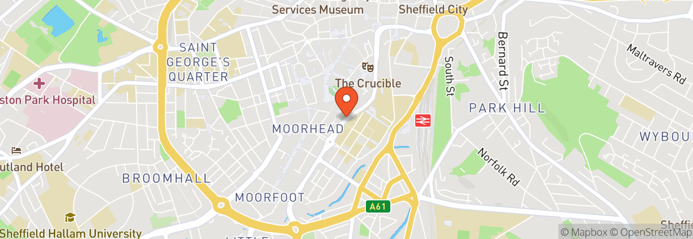 Map of Genting Casino Sheffield