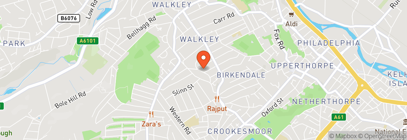 Map of Sheffield Buddhist Centre