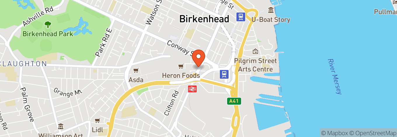 Map of Temple Club Birkenhead