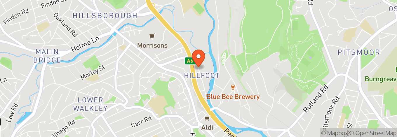 Map of Owlerton Greyhound Stadium
