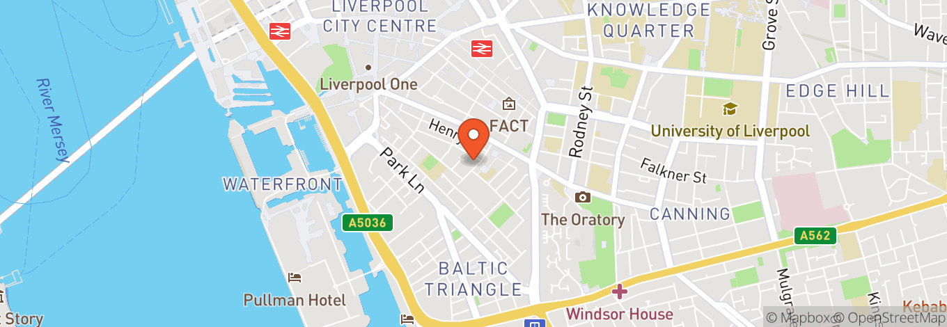 Map of Black Lodge Brewery in Liverpool
