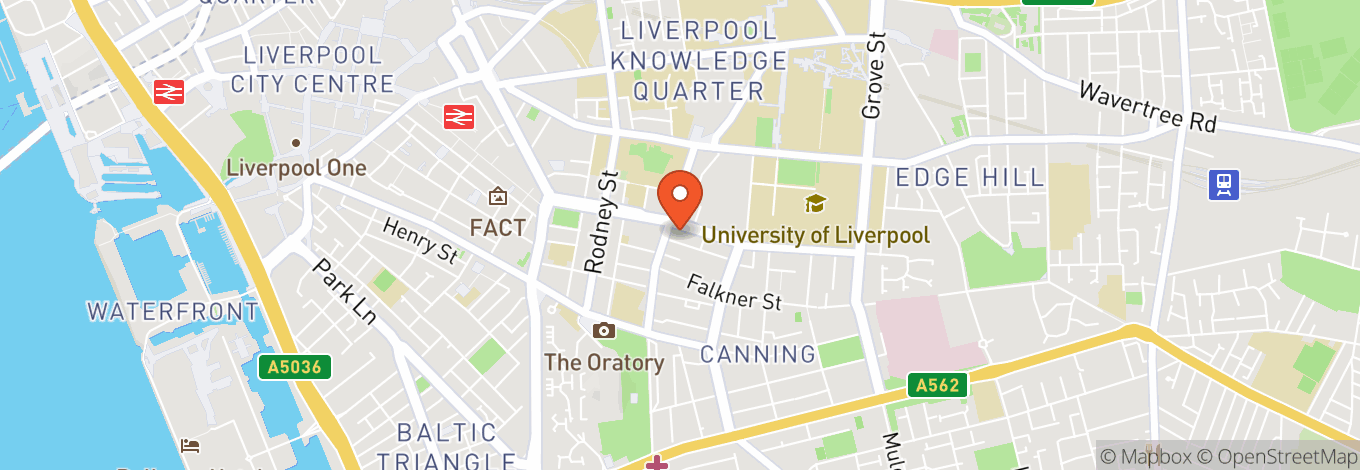 Map of Liverpool Philharmonic