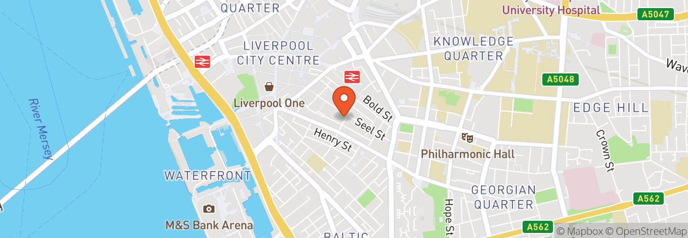 Map of Liverpool City Centre