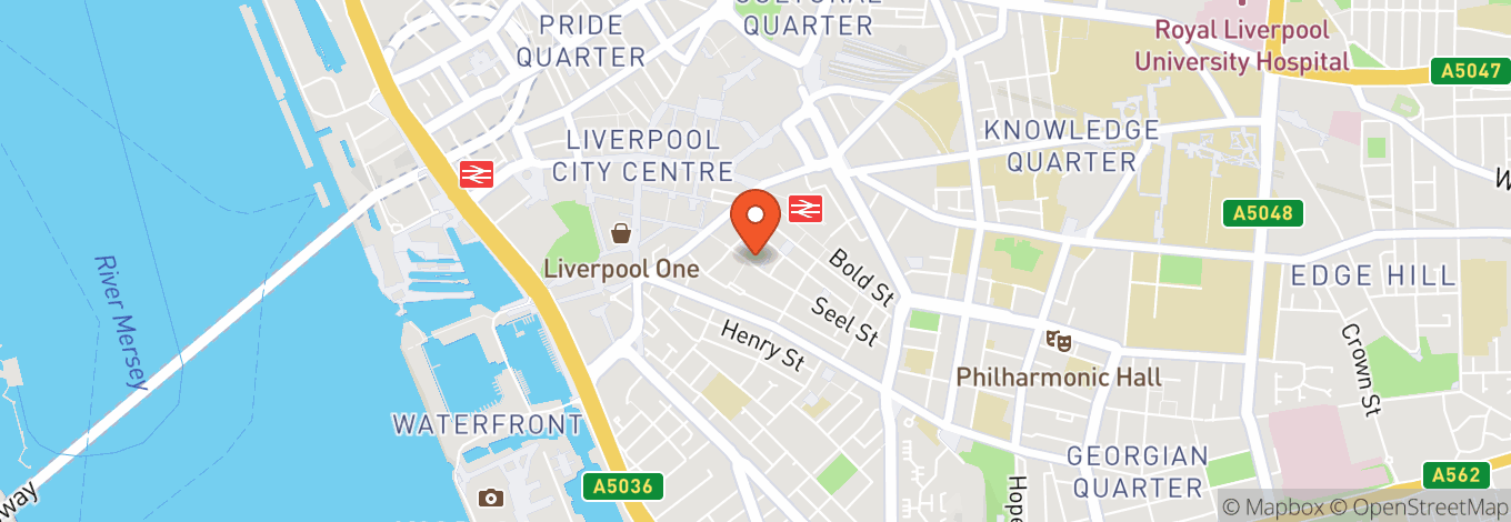 Map of The Bunker Liverpool
