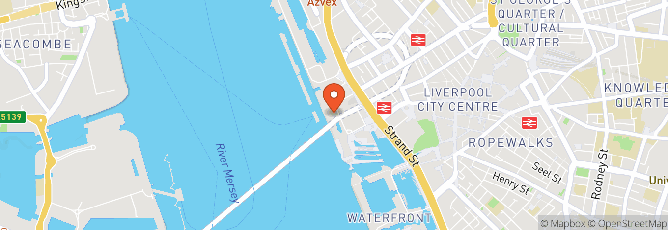 Map of Liverpool Waterfront - Pier Head