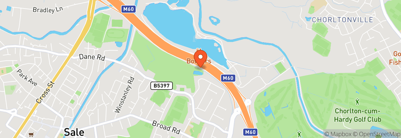 Map of Trafford Watersports Centre