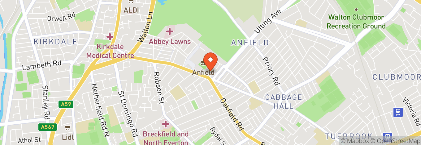 Map of Anfield