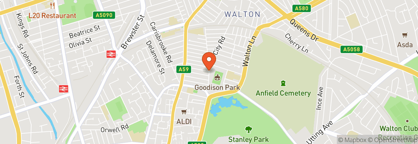 Map of Goodison Park