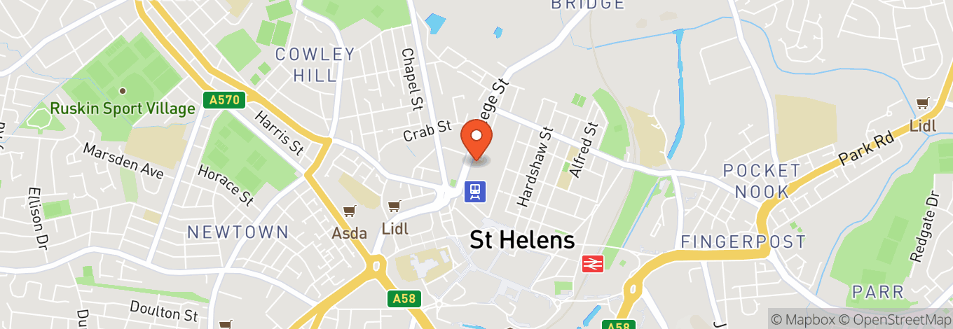 Map of St Helens At Sherdley Park