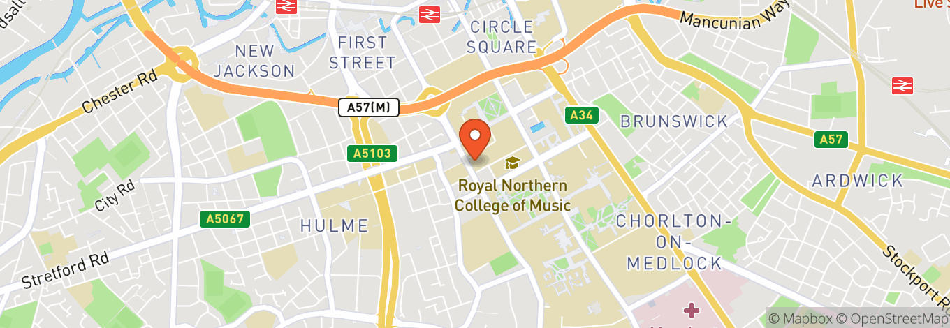 Map of The Union, Manchester Metropolitan University
