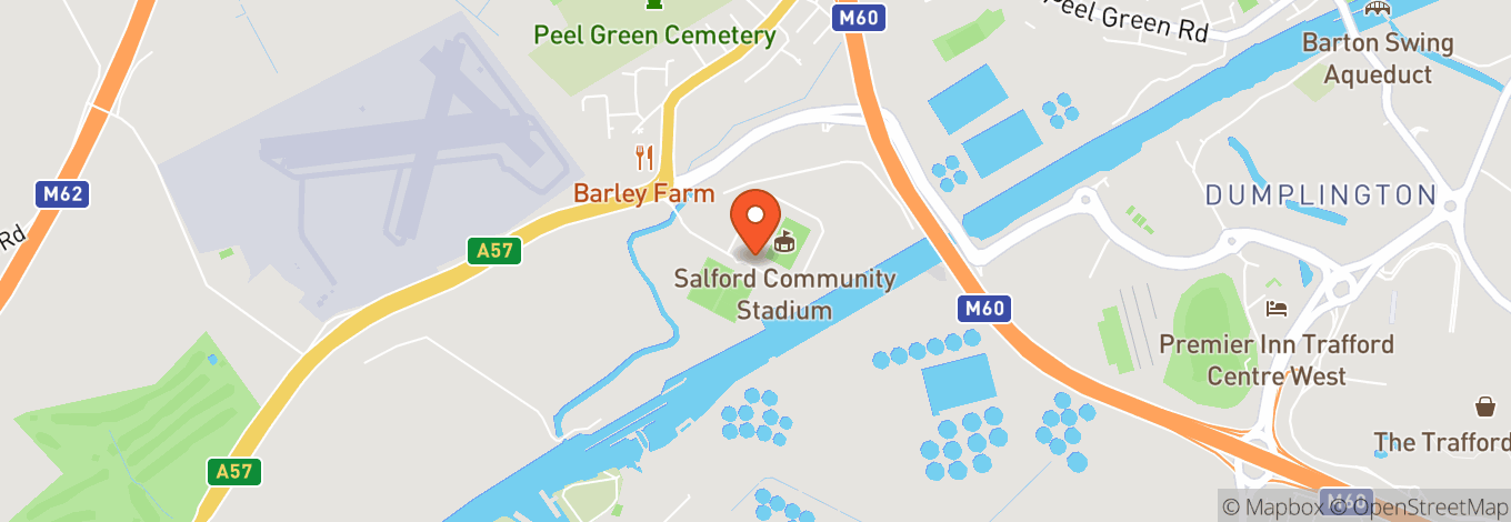 Map of Salford Community Stadium