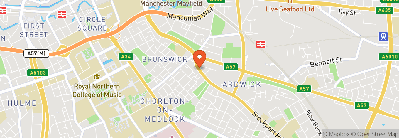 Map of O2 Apollo Manchester