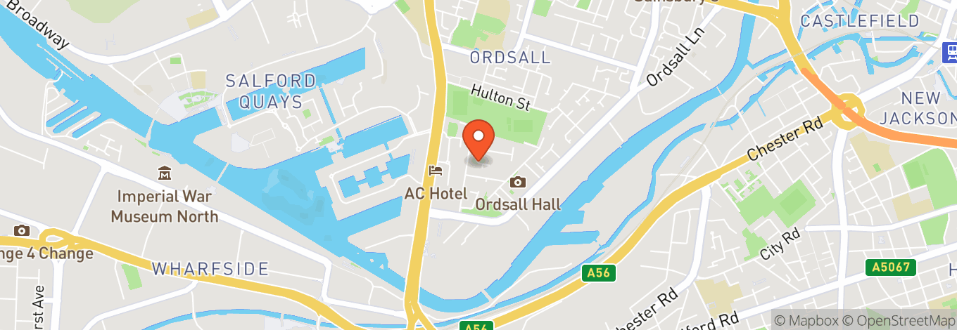 Map of Ordsall Hall